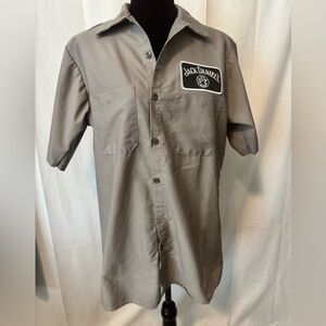 JACK DANIELS Old No 7 Whiskey
Embroidered PatchButton Up Size Medium
